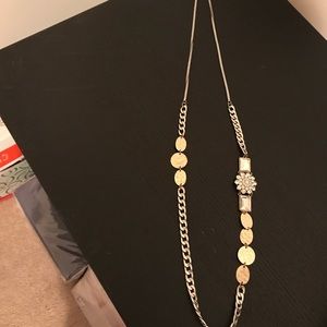 Long necklace! Great condition! Silver and gold